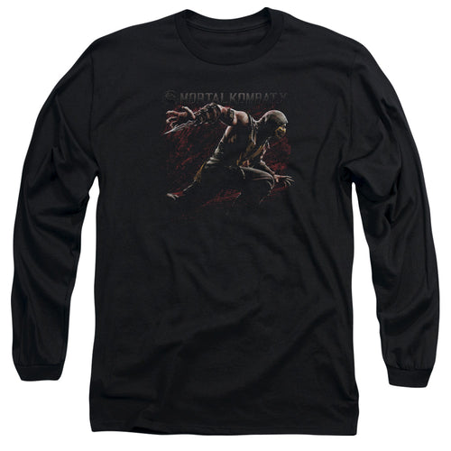 Mortal Kombat X Scorpion Lunge Long Sleeve T-Shirt