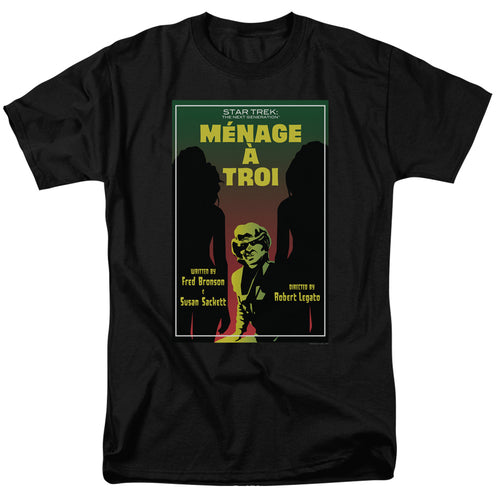 Star Trek Ménage à Troi Black T-Shirt