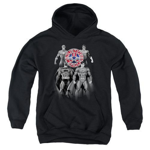 Justice League Shades Of Gray Youth Hoodie