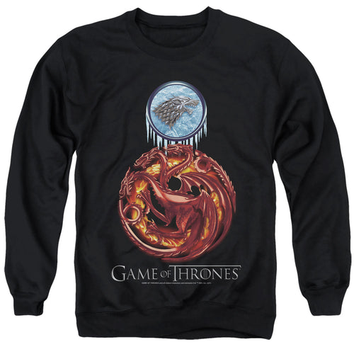 Game of Thrones Combined Targaryn And Stark Crewneck Sweatshirt