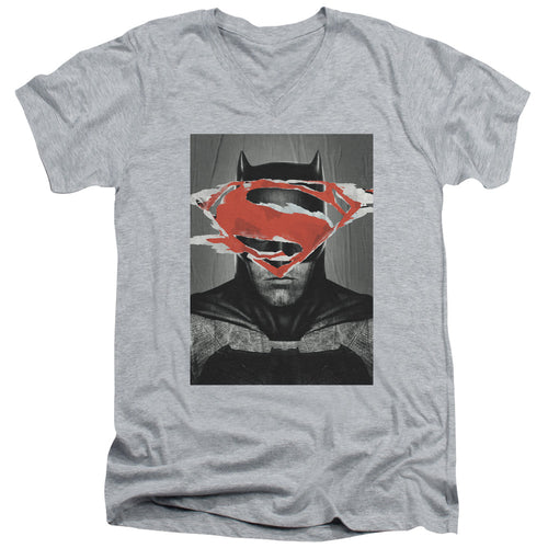 Batman v Superman Batman Poster V-Neck T-Shirt