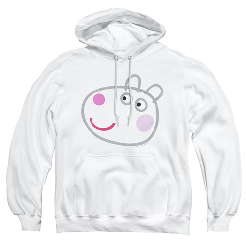 Peppa Pig White Out Suzy Sheep Face Pullover Hoodie