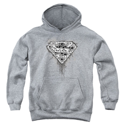 Superman Many Super Skulls Youth Hoodie