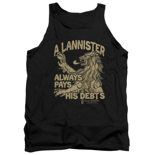 Game of Thrones Debts Tank Top
