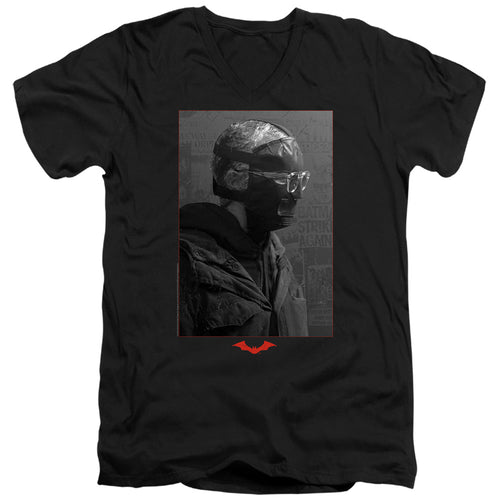 The Batman Riddler Worn Portrait V-Neck T-Shirt