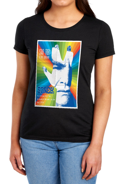 Star Trek Sarek Black Womens T-Shirt