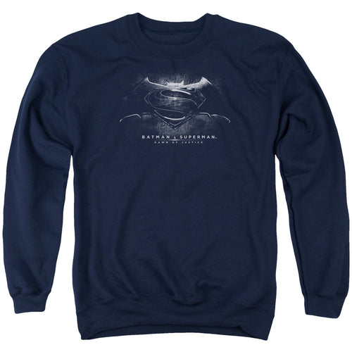 Batman v Superman Bw Logo Crewneck Sweatshirt