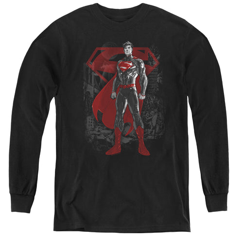Superman Aftermath Youth Long Sleeve T-Shirt