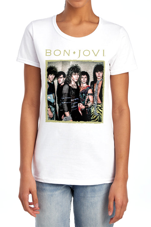 Bon Jovi Framed Womens T-Shirt