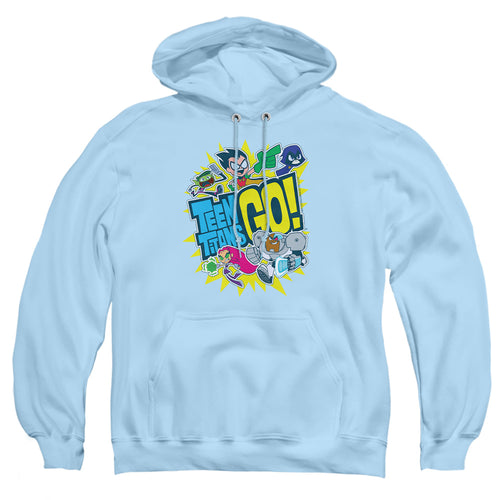 Teen Titans Go! Logo and Characters Burst Pullover Hoodie