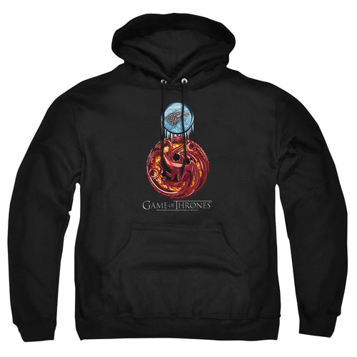 Game of Thrones Combined Targaryn And Stark Pullover Hoodie
