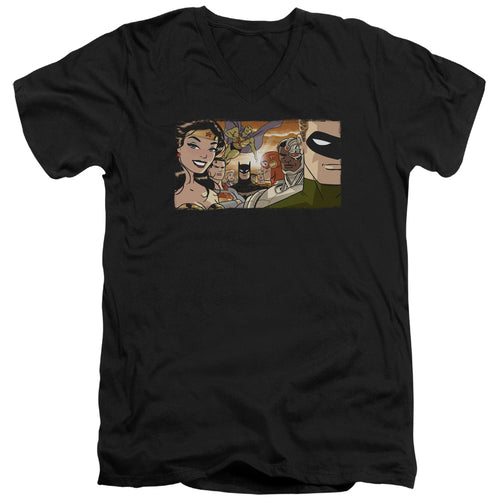Justice League Cinematic League V-Neck T-Shirt