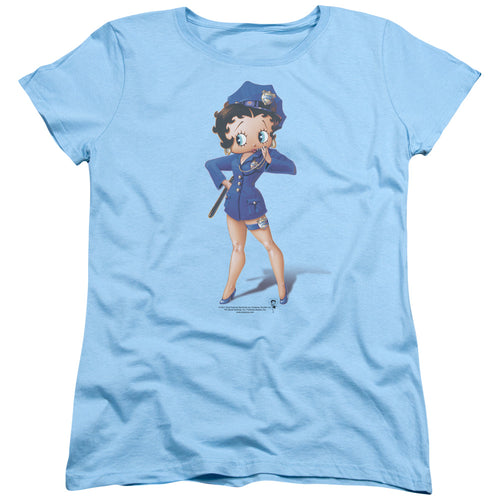 Betty Boop Officer Boop Womens T-Shirt