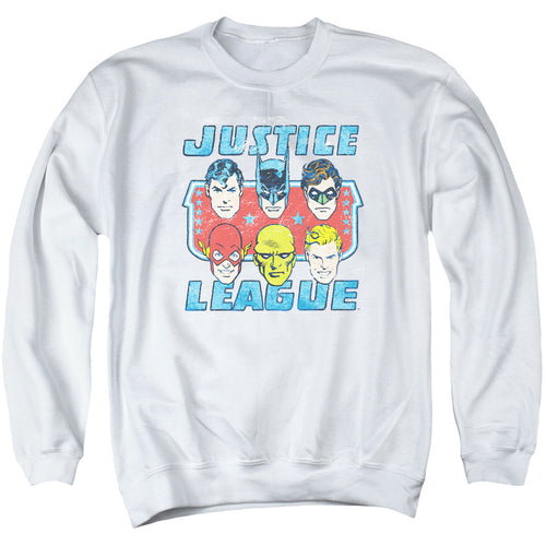 DC Comics Faces Of Justice Crewneck Sweatshirt
