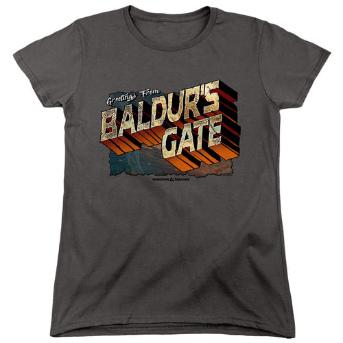 Dungeons & Dragons Baldurs Gate Womens T-Shirt