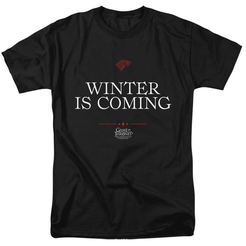 Game of Thrones Winter Is Coming Text T-Shirt