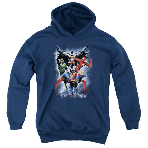 Justice League The Coming Storm Youth Hoodie