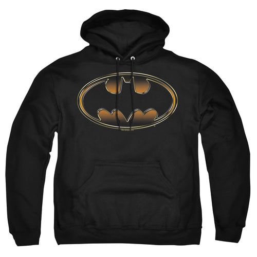 Batman Black & Gold Embossed Pullover Hoodie