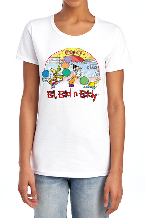 Ed Edd n Eddy Jawbreakers Womens T-Shirt