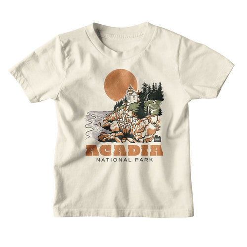 National Parks Acadia Drawn Lighthouse Youth/Toddler T-Shirt