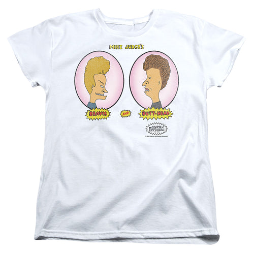 Beavis and Butthead Heads In Ovals Womens T-Shirt