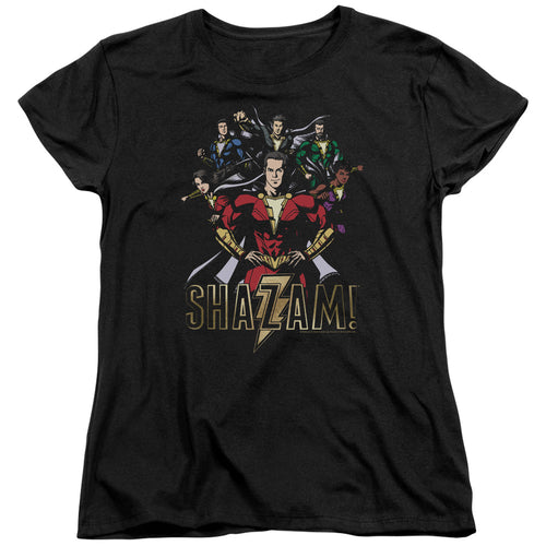 Shazam! Group of Heroes Womens T-Shirt