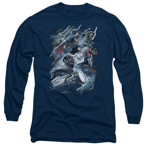 Justice League Ride The Lightening Long Sleeve T-Shirt