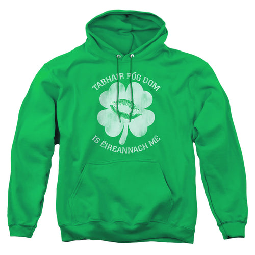 St Patrick's Day Kiss Me I'm Irish Gaelic Pullover Hoodie