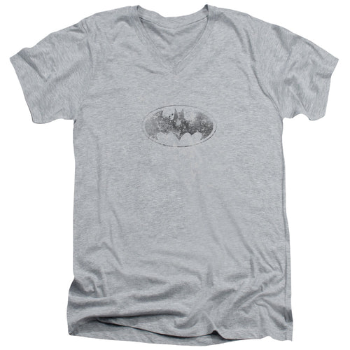 Batman Burned & Splattered V-Neck T-Shirt