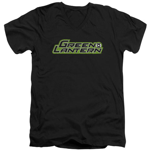 Green Lantern Scribble Title V-Neck T-Shirt