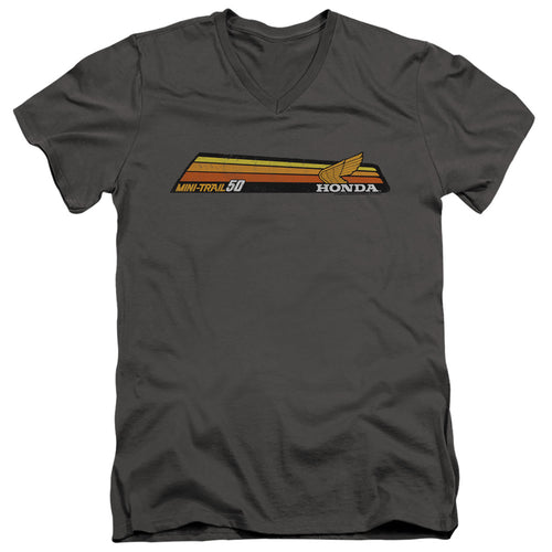 Honda Mini-Trail 50 Stripe V-Neck T-Shirt