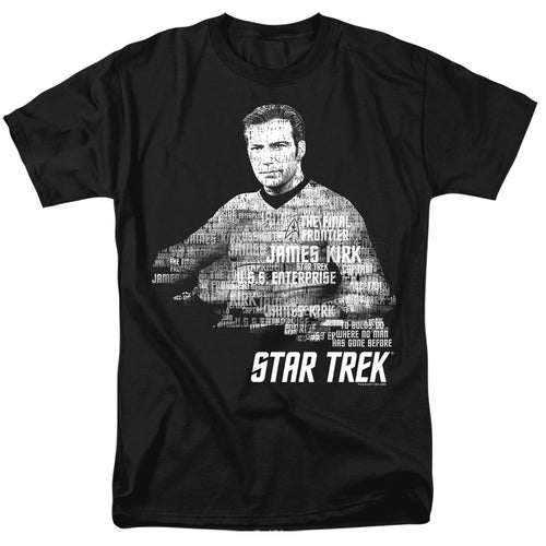 Star Trek Kirk Words Black T-Shirt