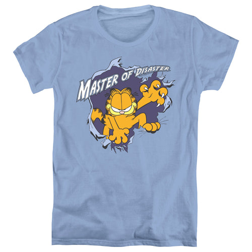 Garfield Master Of Disaster Womens T-Shirt