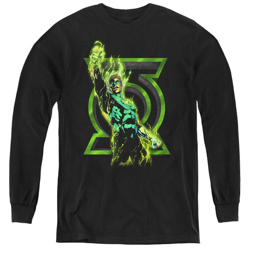 Green Lantern Fully Charged Youth Long Sleeve T-Shirt