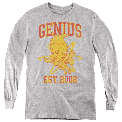 Jimmy Neutron Genius Collegiate Youth Long Sleeve T-Shirt