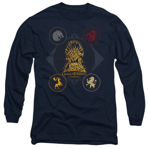 Game of Thrones 4 Houses 4 The Throne Long Sleeve T-Shirt