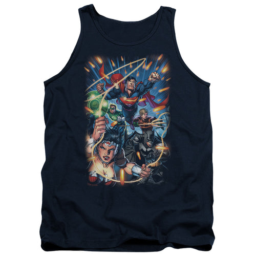 Justice League Under Attack Tank Top
