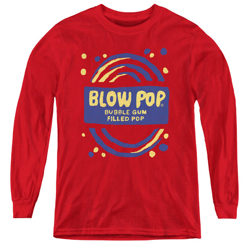 Blow Pop Bubble Gum Filled Pop Youth Long Sleeve T-Shirt