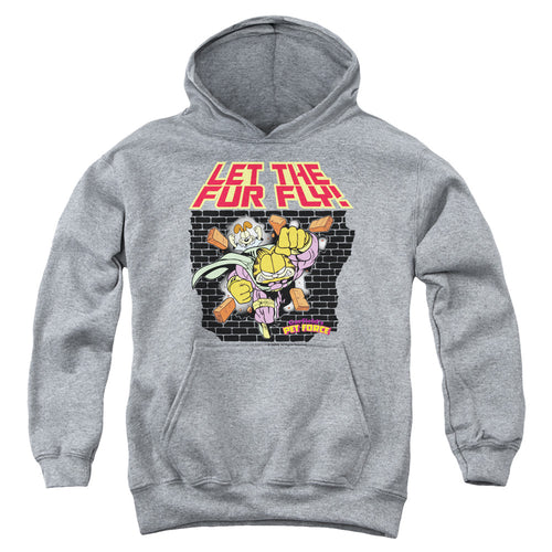 Garfield Let The Fur Fly Youth Hoodie