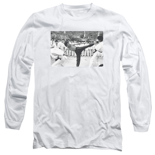 Bruce Lee Kick to the Head Long Sleeve T-Shirt