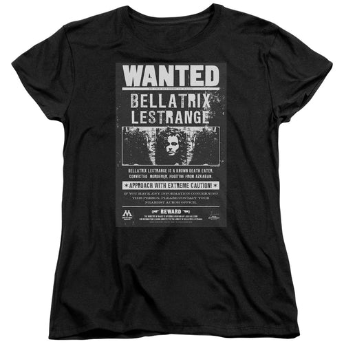 Harry Potter Wanted Bellatrix Womens T-Shirt