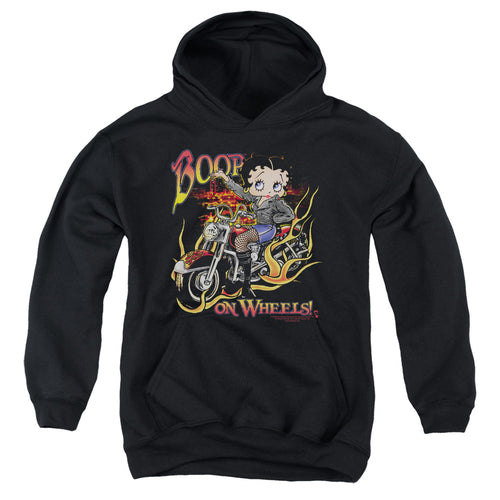 Betty Boop On Wheels Youth Hoodie