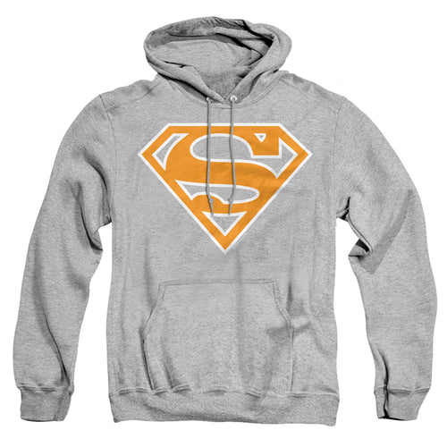Superman Lt Orange & White Shield Pullover Hoodie