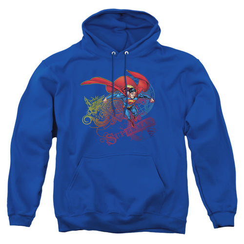 Superman Cool Word Supes Pullover Hoodie