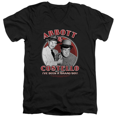 Abbott and Costello Bad Boy V-Neck T-Shirt