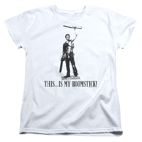 Army of Darkness Boomstick! Womens T-Shirt