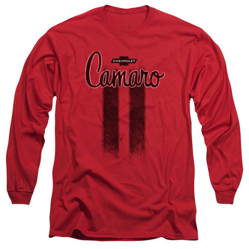 Chevy Camaro Stripes Red Long Sleeve T-Shirt