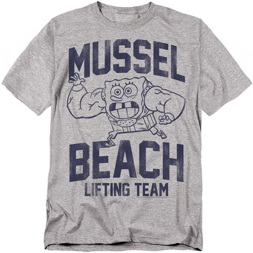 Spongebob Squarepants Mussle Beach Lifting Team T-Shirt