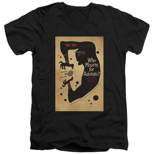 Star Trek Juan Ortiz Who Mourns for Adonais Black V-Neck T-Shirt