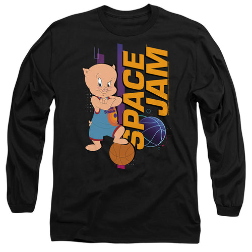 Space Jam Porky Standing Long Sleeve T-Shirt